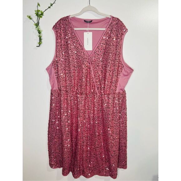 Bloomchic Pink Sequins Cocktail Party Dress Plus NWT! - Picture 1 of 9